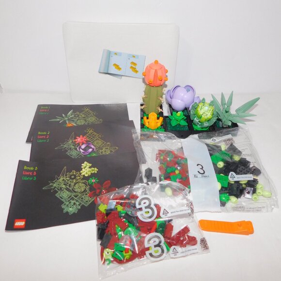 Lego Botanical Collection Succulents Set 10309 Plant Display Complete *READ - Picture 2 of 7